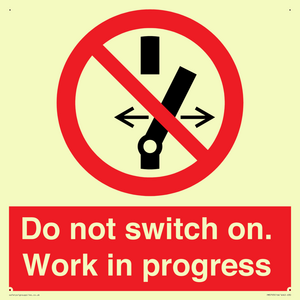 Do not switch on. Work in progress